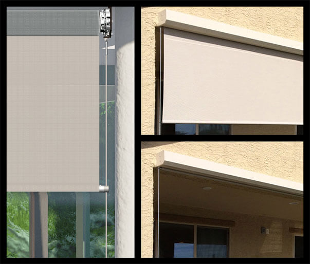 Grande Blackout Heavy-Duty Outdoor Shades | North Solar Screen