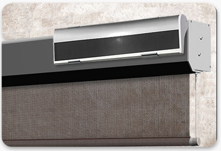 housing box with solar powered motor