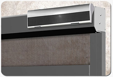 box mounted solar powered battery for motorized shades