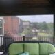 view from an outdoor porch transparent solar blinds