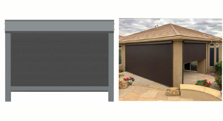 Cable Guided Shades VS High Wind Zipper Track Shades - North Solar Screen