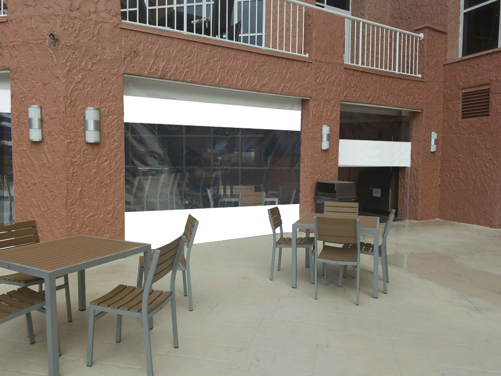 CITADEL Brawny Clear Vinyl Outdoor Shades North Solar Screen