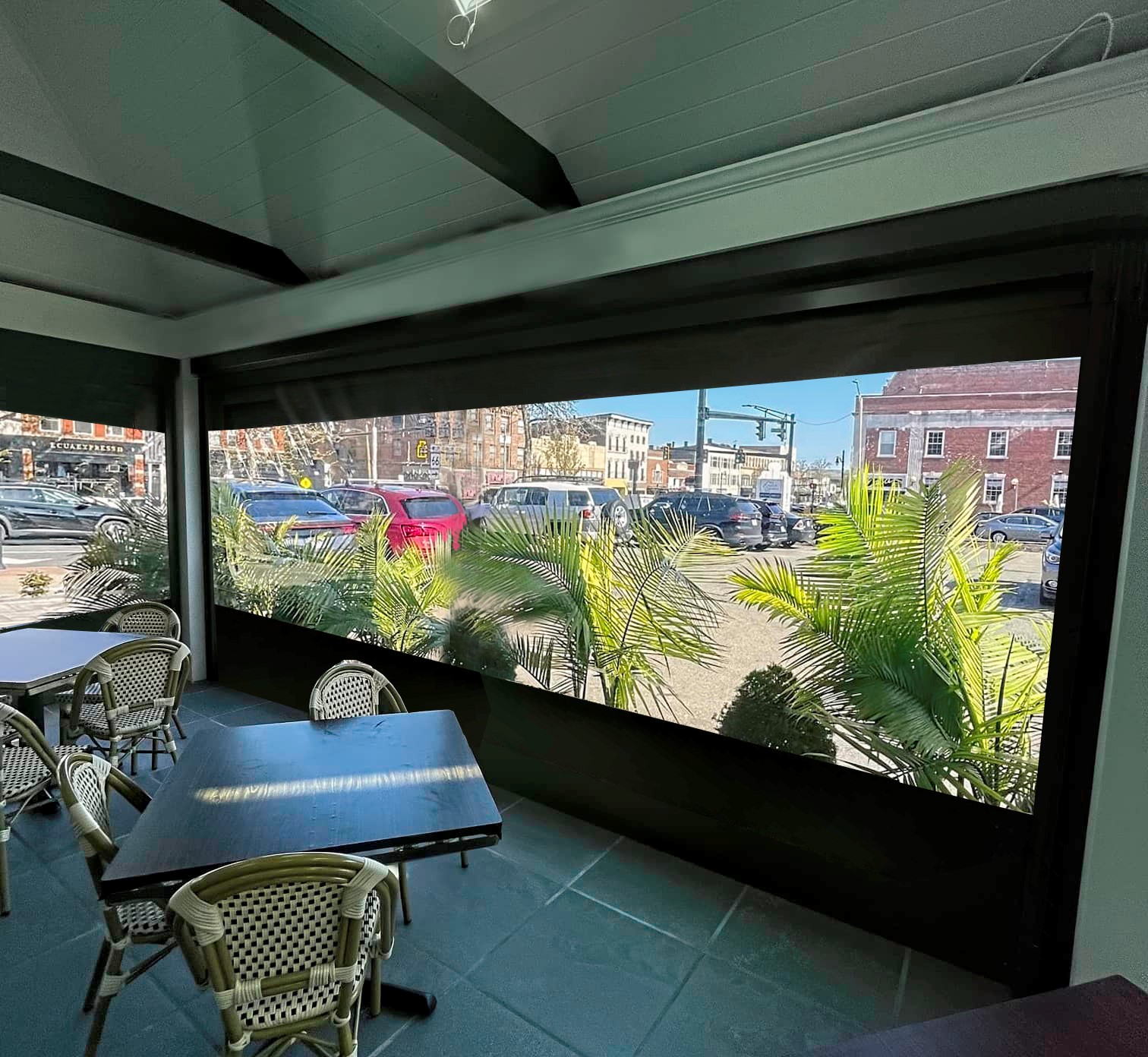 CITADEL Classic Clear Vinyl Outdoor Shades North Solar Screen