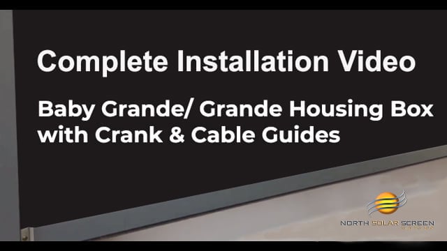 Complete Installation Baby Grande Grande Housing Box with Crank and Cable Guides