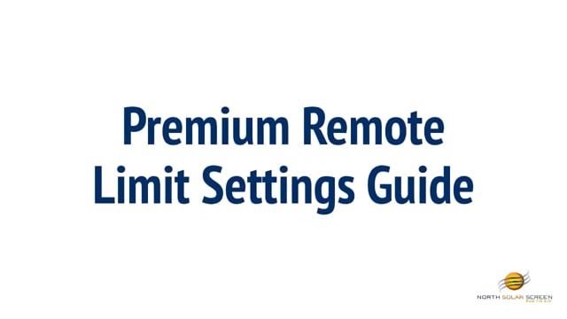 XQ5 Premium Remote Limit Settings Guide